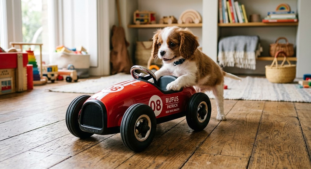 Rufus Patrick Red Dog Toy Car